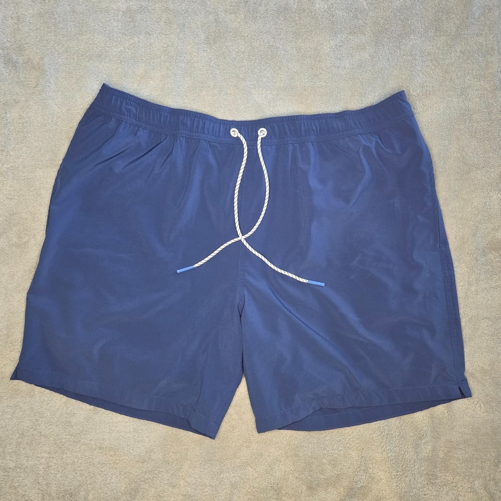 BONOBOS Men's Swim Trunks, XL, Navy, Drawstring, Polyester Blend